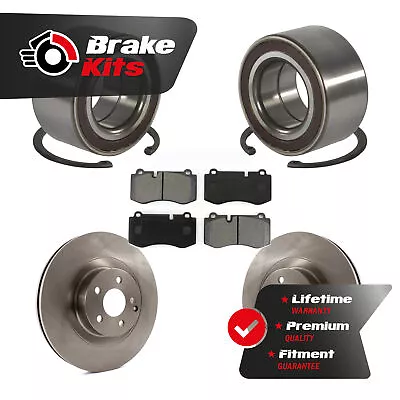 Front Wheel Bearing Brake Rotor And Pad Kit For 2008-2013 Mercedes-Benz S550 AWD • $207.36