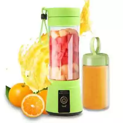 Portable Fruit Juice Blenders Summer Personal Electric Mini Bottle Home USB 6 Bl • $3.28