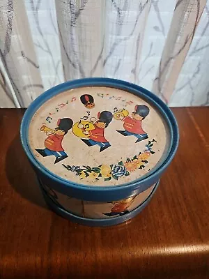 Vintage 1940s 1950s Tin Litho Childs Kids Toy Metal DRUM • $8