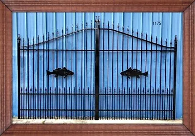 On Sale! #1175 12' WD Steel Iron Driveway Entry Gate Inc Post Pkg Home Security • $1990