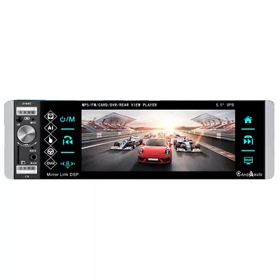 5.1in HD Single Din Car Stereo Radio Touch Screen MP5 Player In-dash Mirror Link • $81.49