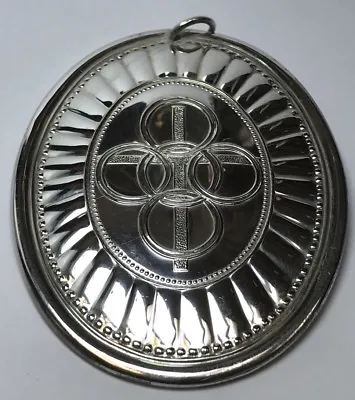 $39.99 • Buy Vintage Towle Sterling Silver 1975 Cross Christmas Medallion Jewelry Pendant