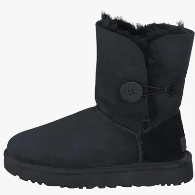 UGG Bailey Button II 1016226 Women's Mid Top Boots Size 6 Black New • $56