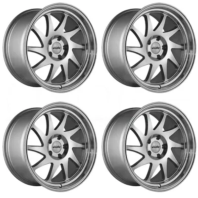 18x9.5 Whistler KR7 5x114.3 22 Silver Machined Face Wheels Rims Set(4) 73.1 • $828.57