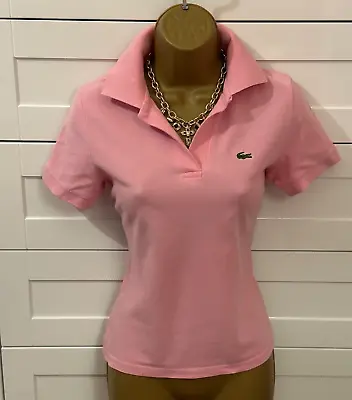 £14.99 • Buy Lacoste Sport Women's Pink Polo T-Shirt UK10-12