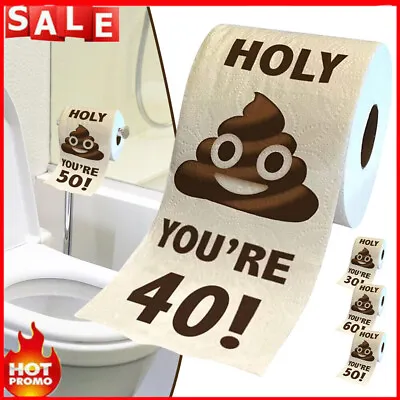 Funny Rolls Toilet Paper Birthday Ornament Birthday Trick Gifts For Women Men • £4.94