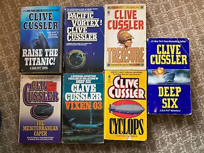 15 Dirk Pitt Paperback Books By Clive Cussler • $14