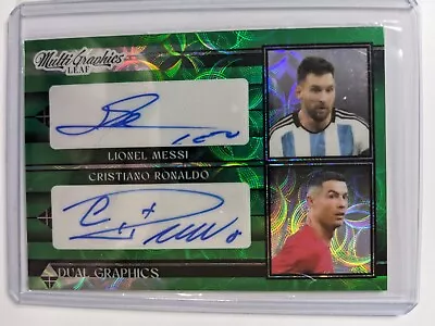 LIONEL MESSI & CRISTIANO RONALDO Auto 2024 LEAF MULTIGRAPHICS WNOT EXCLUSIVE 2/2 • $2079.20