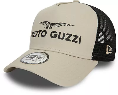 Moto Guzzi New Era Seasonal E-Frame Stone Trucker Cap • $43.57