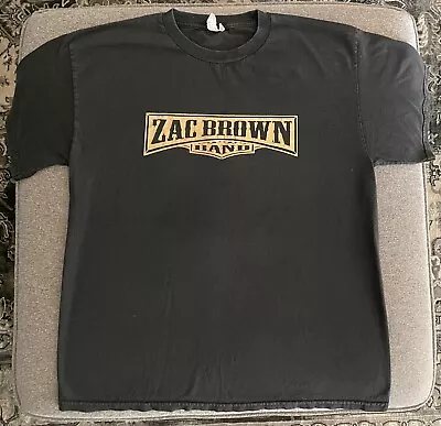 Zac Brown Band T-Shirt Men's Size L Black Short Sleeve 2013 Tour • $19.99