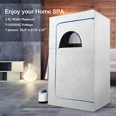 Portable Full Size Personal Steamer Sauna Home Heated Spa Detox Therapy W/Remote • $109.99