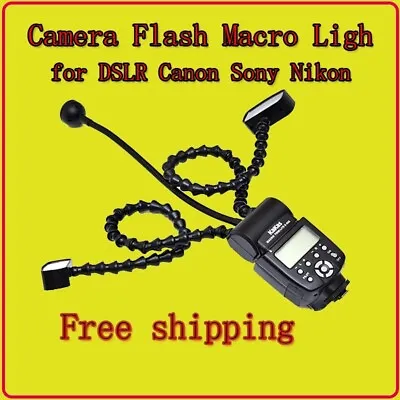 K808 K-808 Macro Twin Flash Light Speedlite Dual Flash For Canon Nikon Sony SLR • $169
