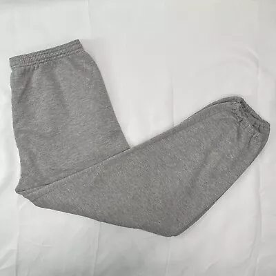 Vintage 90s Jerzees Grey Sweatpants Mens Size XXL 32” Made In USA Nublend • $16.99