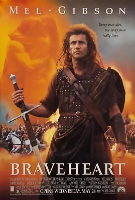 Braveheart Movie Poster (d) - 11 X 17 Inches - Mel Gibson • $13.96