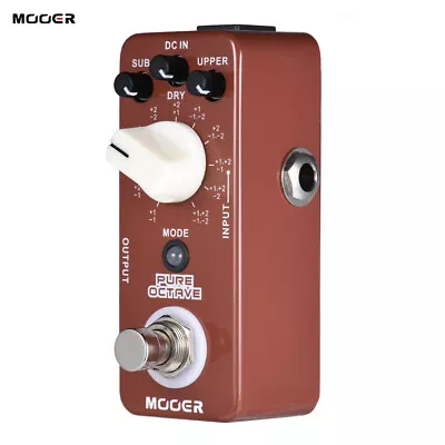 MOOER PURE OCTAVE  Octave Guitar Effect Pedal 11 Octave Modes True R7J4 • $70.99