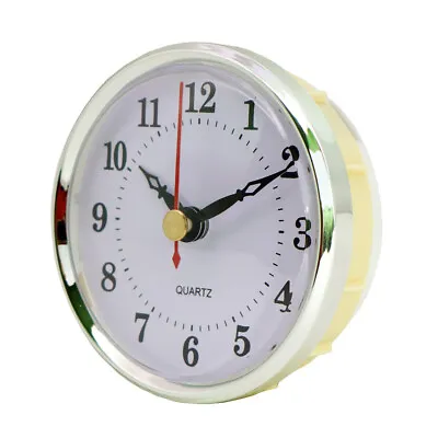 HILLHOME Mini Clock Insert 3-1/2 Inch 80 Mm Round Quartz Clock Fit-up Movement • $7.37