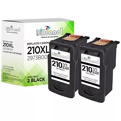 2PK For Canon PG-210XL Black Ink Cartridge For PIXMA MP240 MP250 MP280 PCS • $27.95