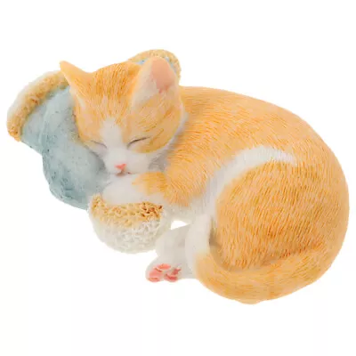  Resin Cat Ornaments Educational Gift For Kids Miniature Toys • £15.45