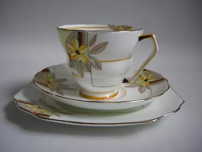 Oriel Design Radfords Fenton Bone China Trio 1930s • £14