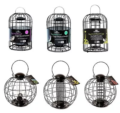 £19.78 • Buy Tom Chambers Squirrel Proof Bird Cage Feeders - Seed, Peanut & Fatball Feeders