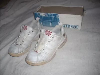 Men's Vintage Converse  All Star Tennis Shoes Leather Used Nice !! • $24.99