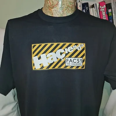 £11.99 • Buy Hacienda Black T-Shirt Mens Unisex Factory Records Fac51 New Order Madchester