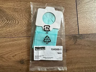 Makita 194566-1 Paper Filter Bags X 5 Pieces (Genuine) • £10