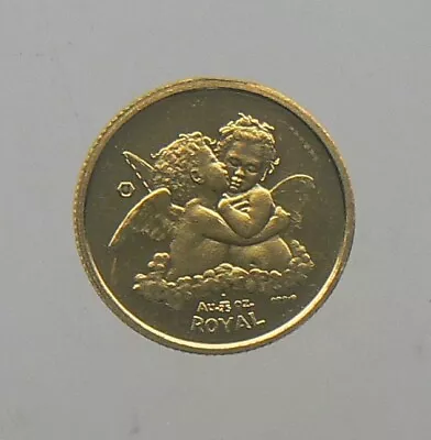 1998 Proof Gibraltar 1/25 Oz Cherub Angel Gold Coin .9999 Fine • $129.99