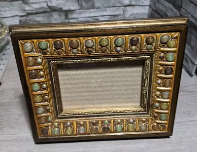 Vintage 4 X6  Mosaic Glass Stone Style Look Picture Photo Frame • $19.76