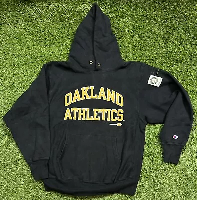 Vintage Champion Reverse Weave Oakland Athletics A's MLB Sweatshirt Men's XL USA • $170.99