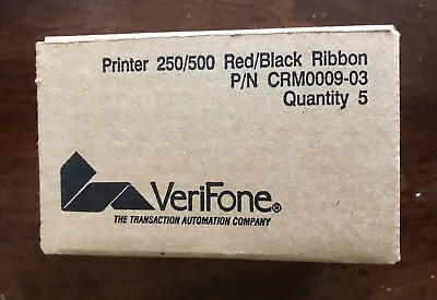 $22 • Buy Verifone Printer 250/ 500  Red / Black Ribbon