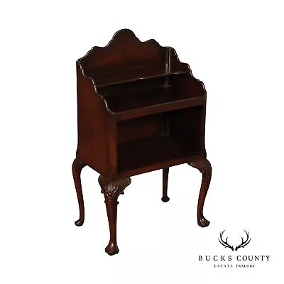 Queen Anne Style Mahogany Bookstand • $895