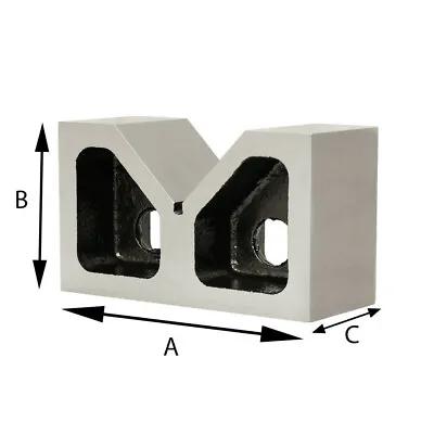 Pair 2'' X 3/4'' X 1-1/4'' Cast Iron V-Blocks V Block Ground Set • $19.99