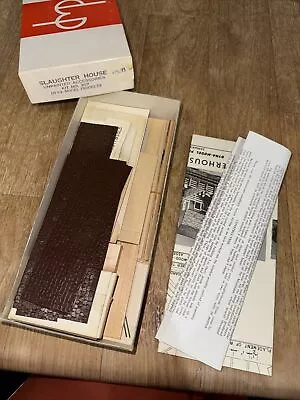 Vtg DMP DYNA-MODEL Slaughter House #307 HO Building Kit Unbuilt Diecut Wood • $25