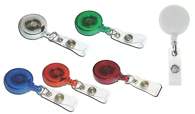 Retractable YoYo Reel ID Card Badge Reel Ski Pass Reel Door Pass Badge Holder • £1.76