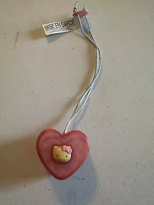  Hello Kitty Toys 2002 Sanrio Pink Sparkle Heart Necklace McDonalds • $6