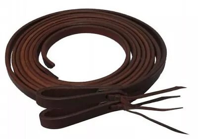 Showman 8' X 1/2  Oiled Harness Leather Split Reins • $37.95