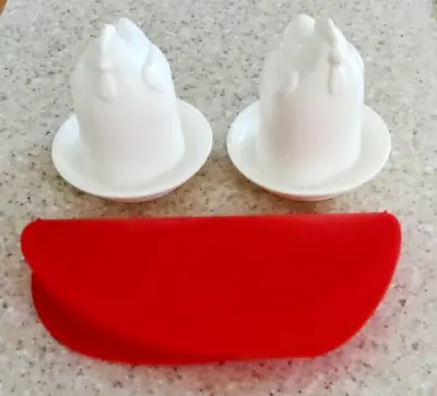 Lékué Silicone Omelette Maker & 2 'Chicken' Egg Boilers -ALL FOR MICROWAVES ONLY • £10