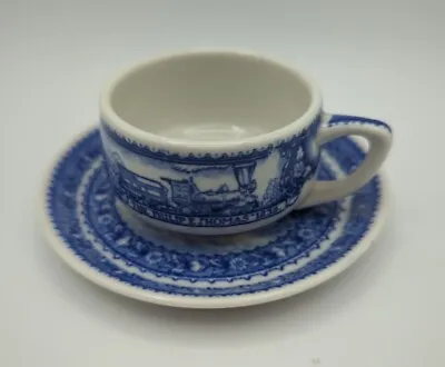 1927 B&O Railroad Centenary Demitasse Cup Saucer Scammells Lamberton China • $65