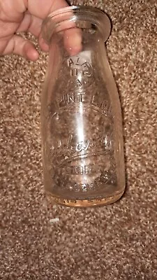 Vintage Bethlehem PA Milk Bottle Half Pint Neward's Dairy  • $24