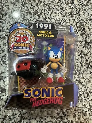 Jazwares Sonic The Hedgehog & Moto Bug 20th Anniversary 1991 Figure Set Pack • $40