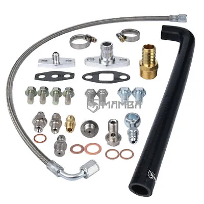 Turbo Oil Feed & Return Line For Nissan RB25DET W/ Holset HX35 HX40 HX50 • $127.78