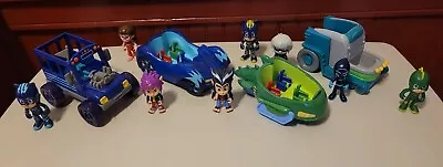 PJ Masks Toys Lot Of 12 - Action Figures With Vehicles Cars • $26.99