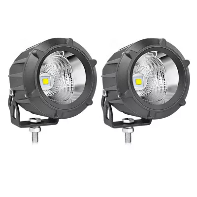 2X 3.5  Round LED Driving Lights Spot Flood Pods Driving Lamp Offroad Truck ATV • $58.49