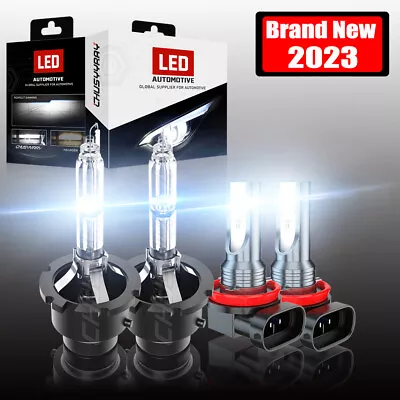 For Infiniti QX56 2011 2012 2013 D2S HID Xenon Headlight H11 LED Fog Light Bulbs • $29.99