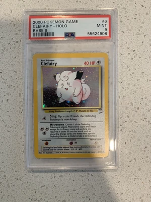 $50 • Buy Pokémon Base Set 2 Holo Clefairy 6/130 - PSA 9