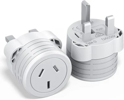 $23.75 • Buy HEYMIX UK Travel Adapter 2-Pack, UK To AUS Universal Travel Plug, AU To UK Inter