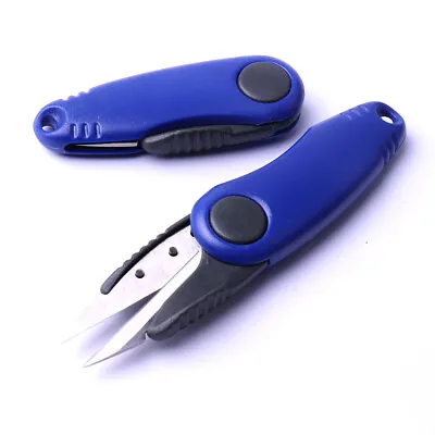 2xFoldaway Plier Cutter Cutting Fishing Line Braid Fish Tool Retractable Scissor • $12.23