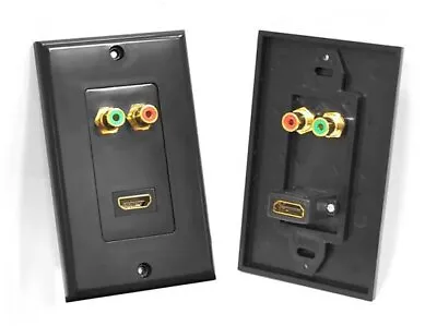 Pyle Home PHDMRBC2 HDMI/Stereo Dual RCA Audio Combo Wall Plate • $11.99