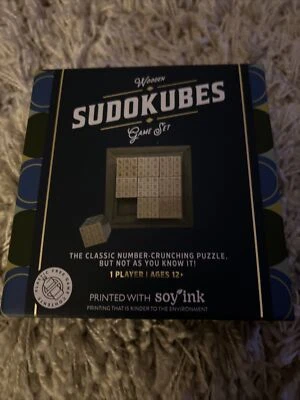 £7.45 • Buy Sudokubes - 3D Sudoku - 9 X 6 Sided Cubes In A Playing Tray